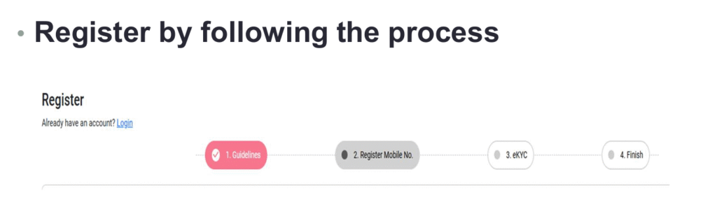Step-by-Step Guide to Generating a One-Time Registration (OTR) Number